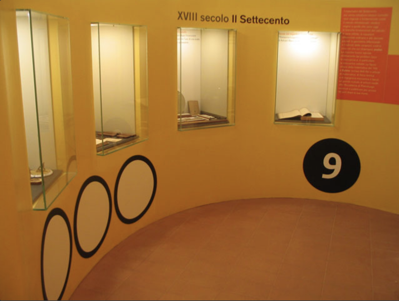 Sezione del museo dedicata al Settecento