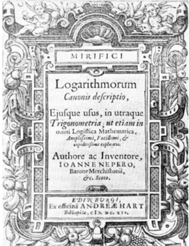 Mirifici Logarithmorum Canonis Descriptio