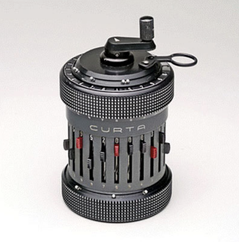 Mechanical calculator small