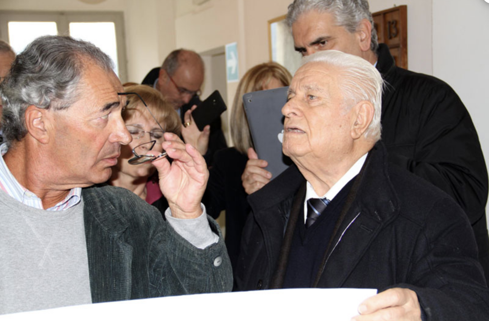 Michele Di Lonardo durante l'inaugurazione