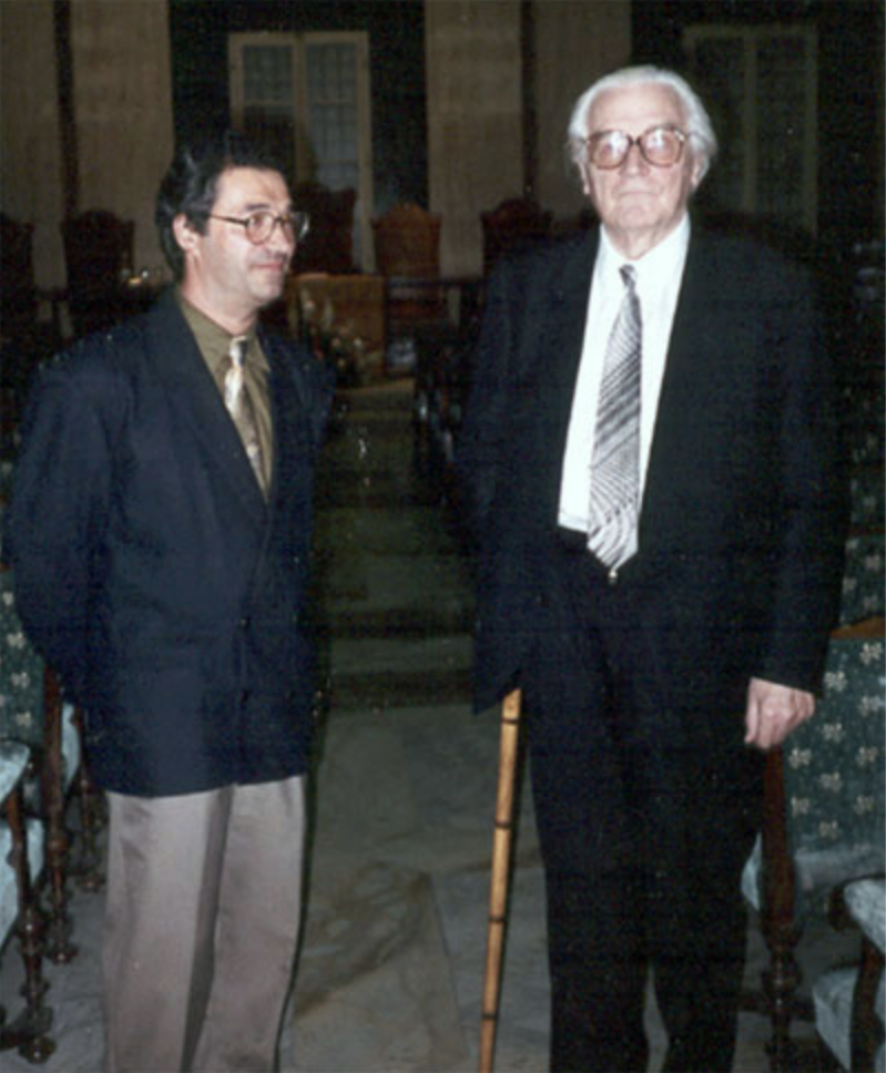 Renzo Baldoni con Konrad Zuse